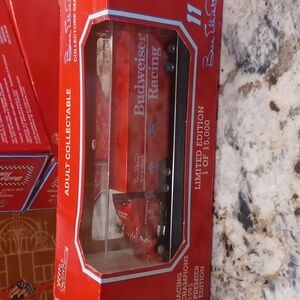 1993 Racing Champions 1:87 NASCAR Bill Elliott Bud Budweiser Hauler Transporter
